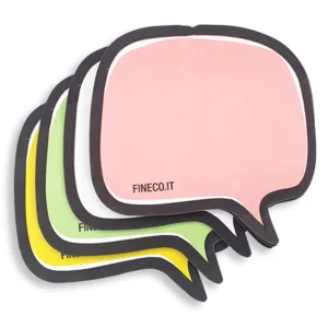 post-it a forma di fumetto o nuvola FINECO multicolor SG-D002 72x72mm