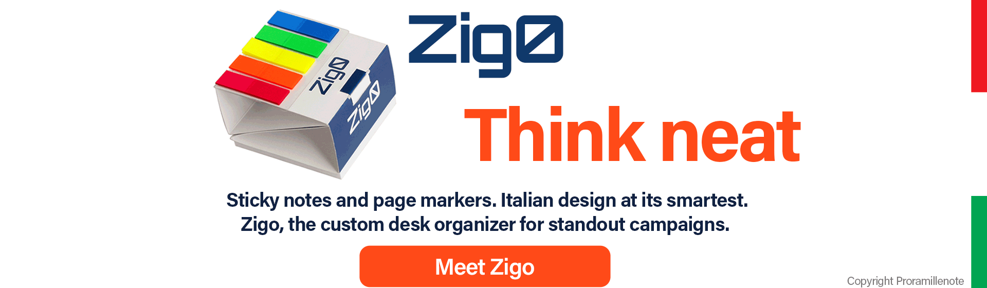 01 HOME SLIDE – ZIGO POST-ITS AND PAGE MARKER FLAGS