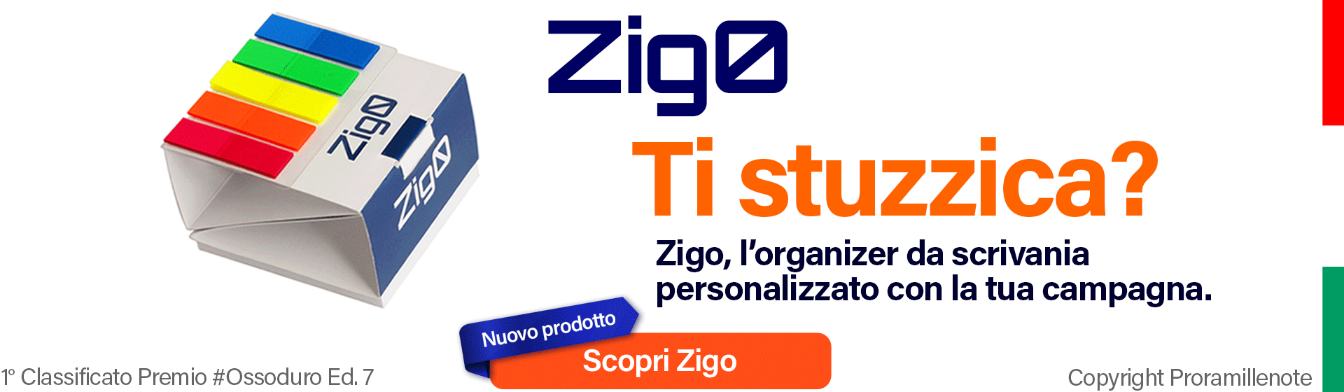 01 SLIDE HOME ZIGO POST IT E BANDIERINE SEGNAPAGINA IT