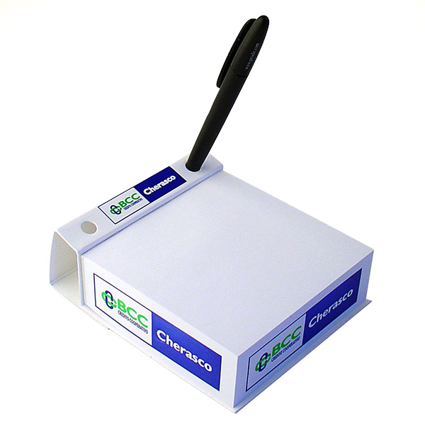 Covernotes con foro porta-penna block-notes con copertina personalizzato demo BCC