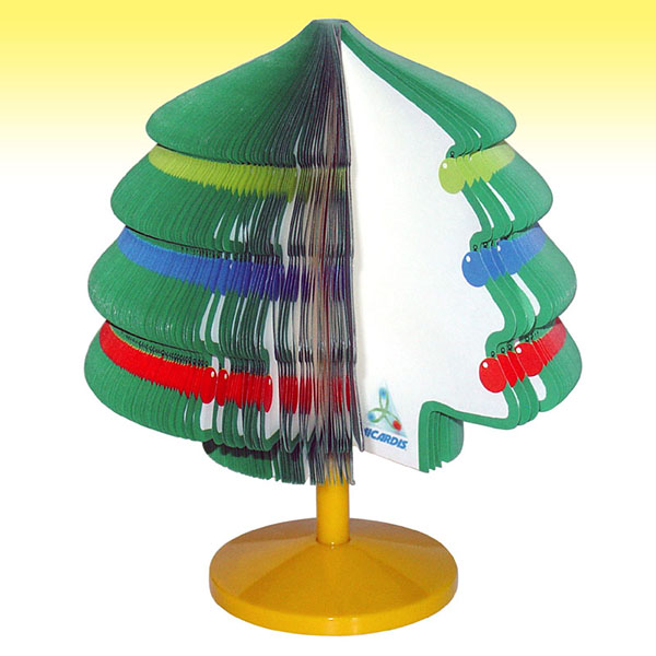 fir tree shaped three-dimensional Notepad Margherita