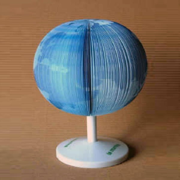 Sphere, Globe, Ball, Earth shaped three-dimensional Notepad Margherita