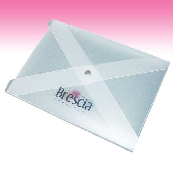 Branded Polypropilene Envelope with press-button