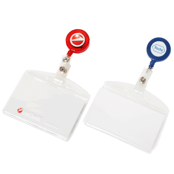 Porta badge roller clip sku 417 personalizzato immagine animata
