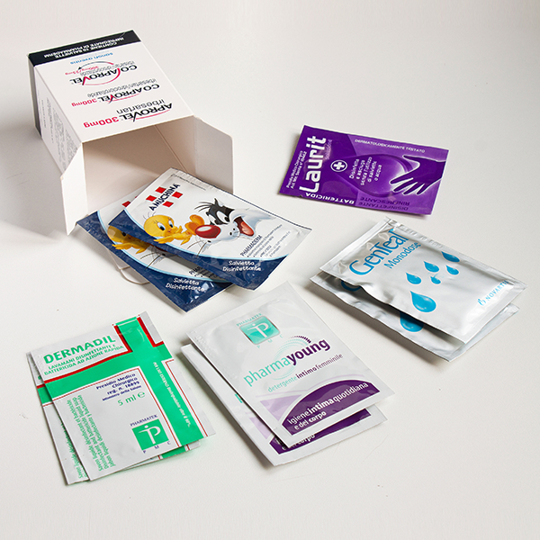 Branded stickers case. Pharma drug uses stickers