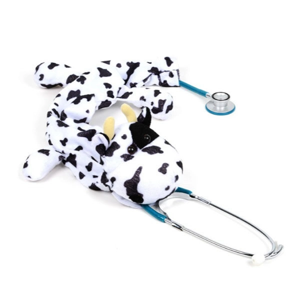 pupazzo copri stetoscopio pediatrico a forma di animale mucca