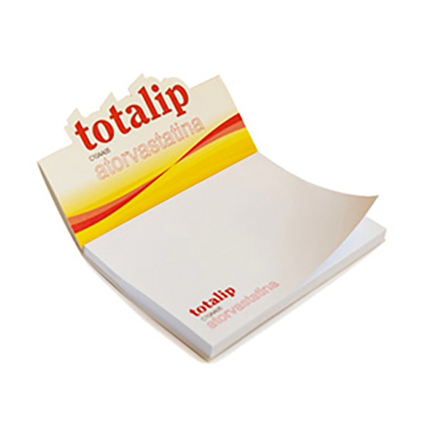 Sticky notepad with shaped crowner Totalip