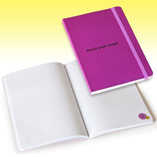 Hard cover notebook with elastic band SKU 520 |