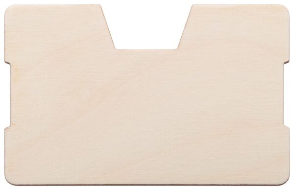 Portafoglio in legno con porta carte di credito |