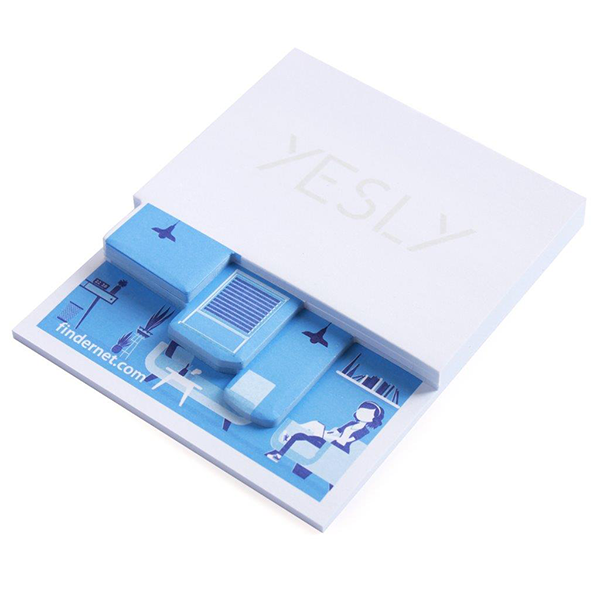 Block-notes Memostep è un gadget personalizzato da scrivania findernet Yesly