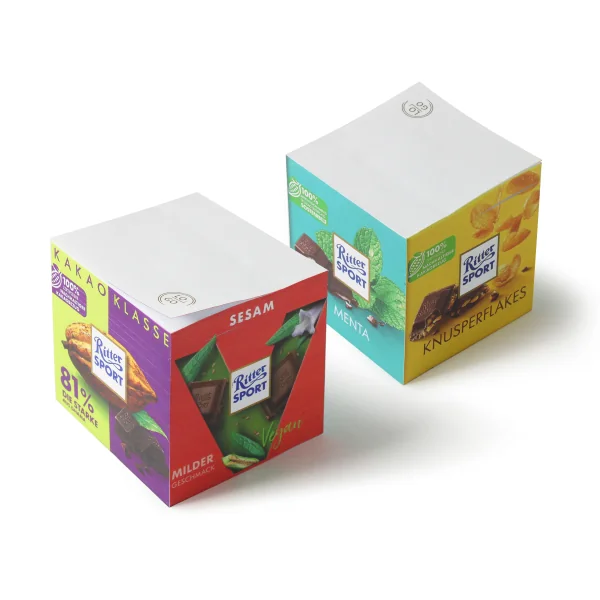 Post it cubo con stampa logo by proramillenote soggetto: Cubo RitterSport