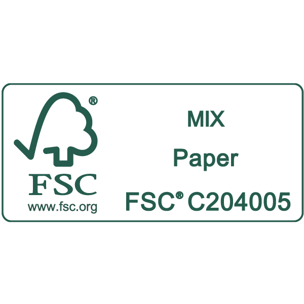 FSC C204005 MIX Paper orizzaltezza min 6mm square green
