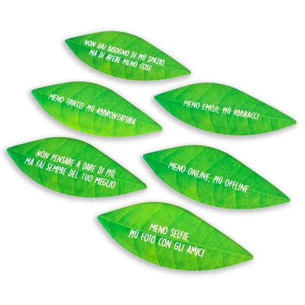 Personalized Memotack post-it leaf shape