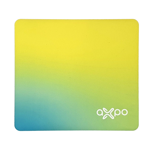 Mouse-pad panno personalizzato Axpo giallo verde
