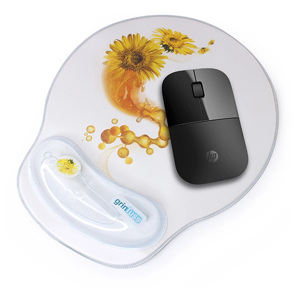 ASEOK Poggiapolsi In Gel Di Silicio Per Mouse E Tastiera - Antiscivolo, Ergonomico, Allevia Dolore