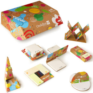 Ondabox Linea Blog gadget personalizzati con copertina in cartoncino microonda