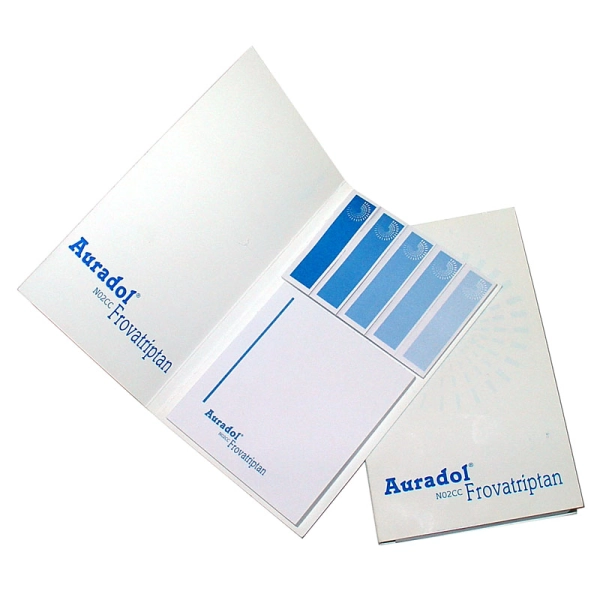 Block-notes adesivo personalizzato Post-it con copertina e segnapagina carta monocromatiche