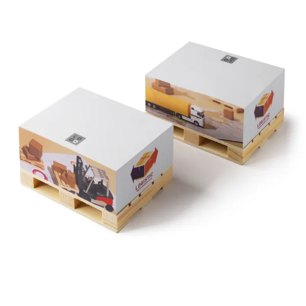 Postit Mini pallet 400 fogil Logistic gadget personalizzati Proramillenote