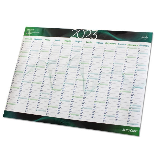 Gadget Calendario planning da muro scrivibile con pennarello delebile. Personalizzato in quadricromia