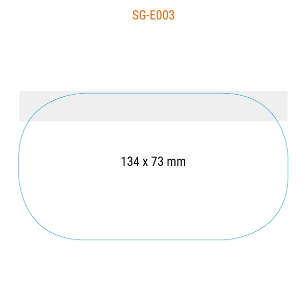 SG E003 rectangle avec coins arrondis 134x73