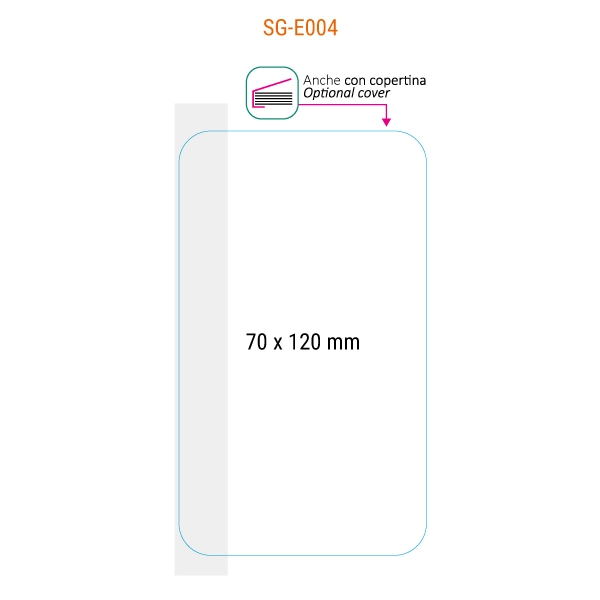 SG E004 smartphone 70x120 avec couverture
