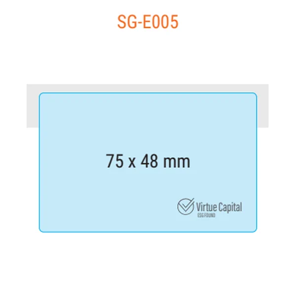 SG E005 post it rettangolare con angoli arrotondati 75x48mm