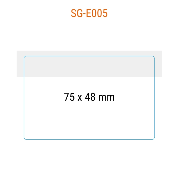 SG E005 rettangolo con angoli arrotondati 75x48