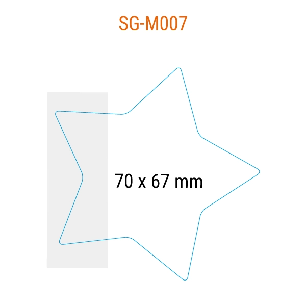 SG-M007 Post-it a forma di stella 70x67mm