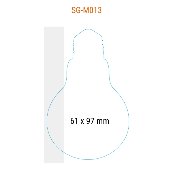 SG-M013 61x97mm Post-it a forma di lampadina