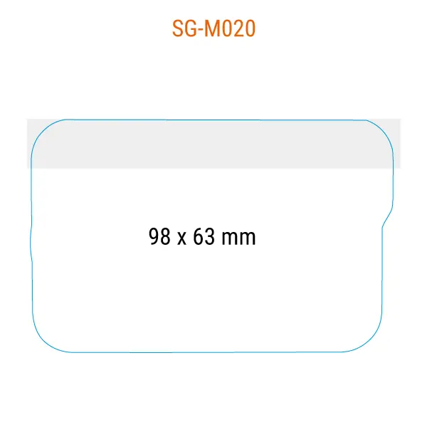SG M020 98x63mm a forma rettangolare