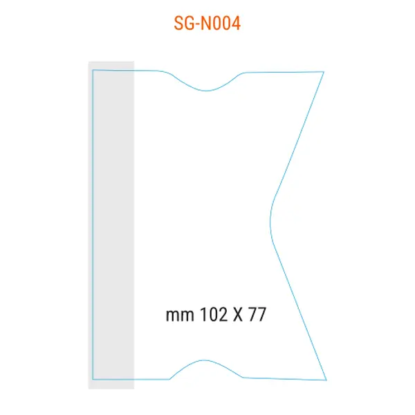 SG N004 sagoma per post it a forma di lettera K 102x77 mmc