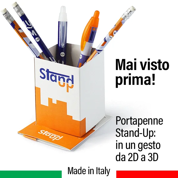 Stand-Up portapenne gadget personalizzato