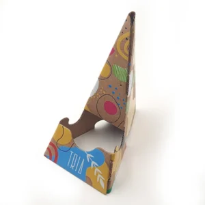 Tria porta smartphone gadget personalizzato. Gadget personalizzato a forma di piramide