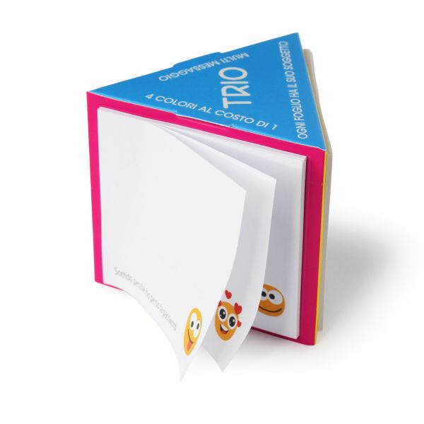 Trio p post it multisoggetto multimessaggio personalizzato