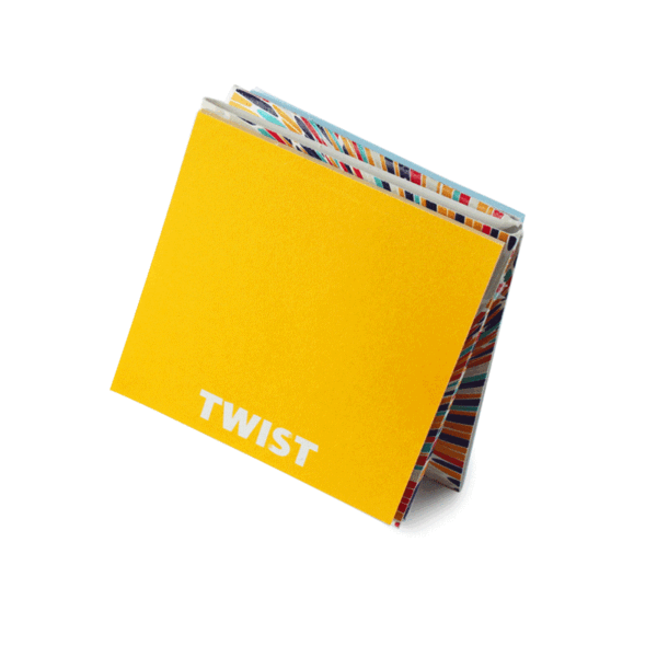 Twist - Porte-stylo en carton avec 2 post-it personnalisé