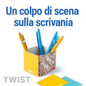 Twist portapenne personalizzato 2 post it