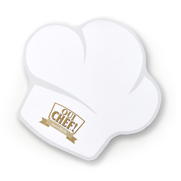 SG-L006 cappello cuoco post it sagomato