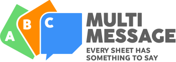 Multimessage: every sheet has something to say. A different message on each sheet.