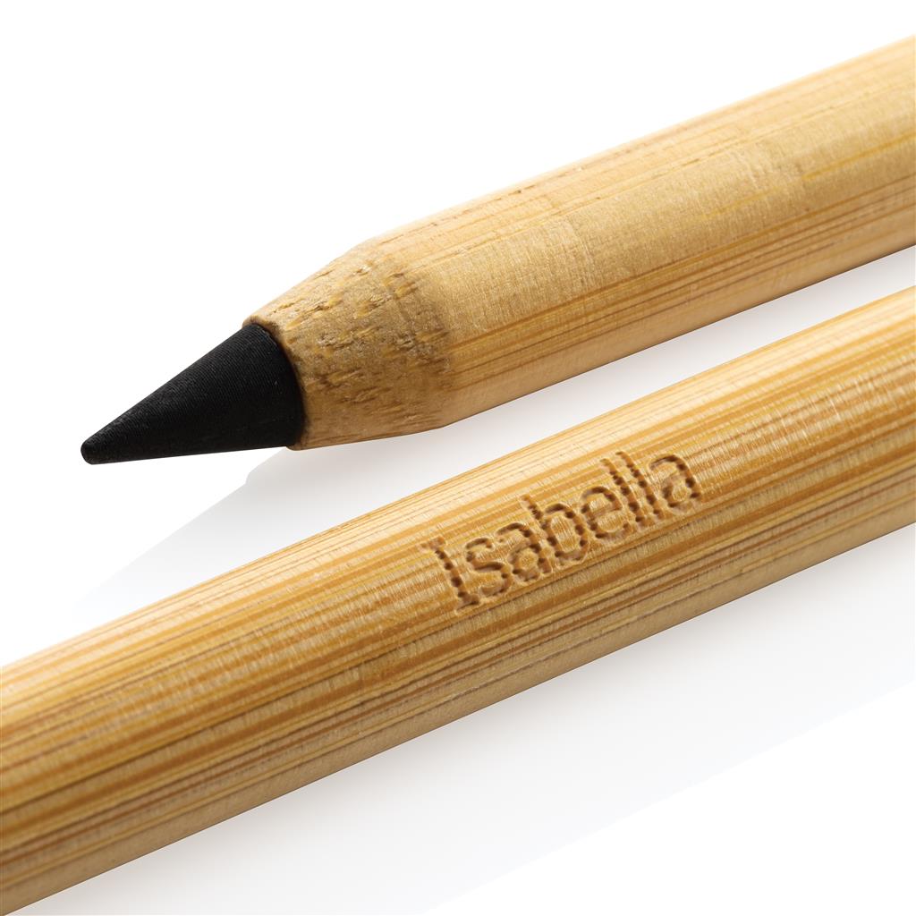 Oxy Matita ecologica. Oxy matita in bamboo, matita infinita, gadget personalizzato incisione laser 3 mm