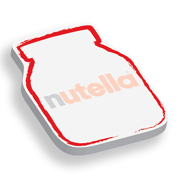 post-it shaped in the shape of a glass jar SH 008 75x95mm subj NUTELLA