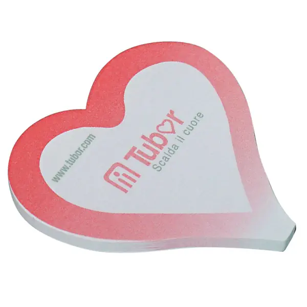 Heart shaped post it | Production of post its and bespoke gadgets | Heart shaped post it Heart shapes different sizes and shapes Check out the largest collection