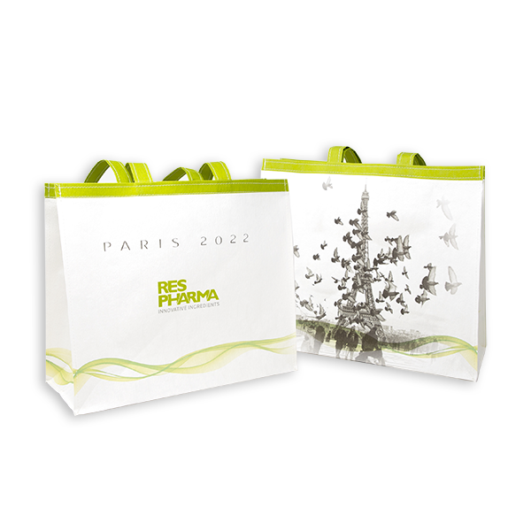 Tote bag in carta goffrata | Gadget ecologici personalizzati | Tote bag gadget ecologici con logo Borse shopper personalizzate in carta perfette per diffondere valori aziendali di sostenibilità